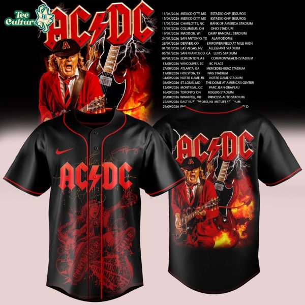 AC/DC Tour 2026 Black Jersey Limited Edition