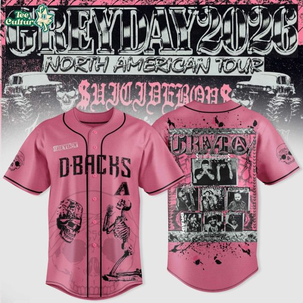 Arizona Diamondbacks Greyday 2026 North American Tour Limited Edition Jersey