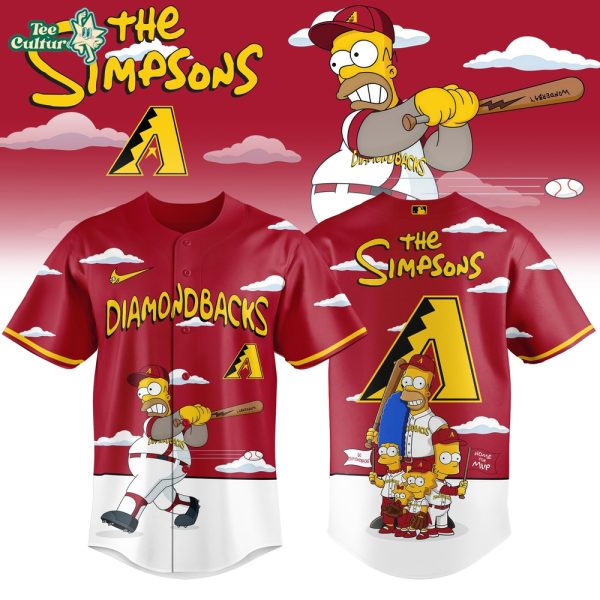 Arizona Diamondbacks x The Simpsons 2026 Limited Edition Baseball Jersey