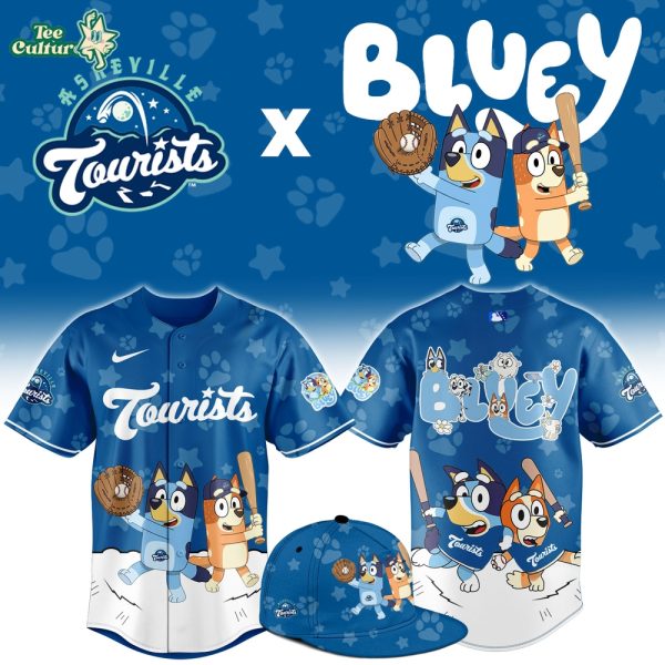 Asheville Tourists Bluey Night Game Limited Jersey