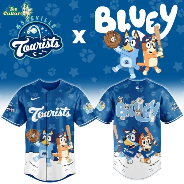 Asheville Tourists Bluey Night Game Limited Jersey by Teesculture.com