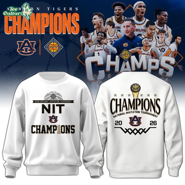 Auburn University Tigers Special NIT Champions 2026 Limited Edition Sweatshirt