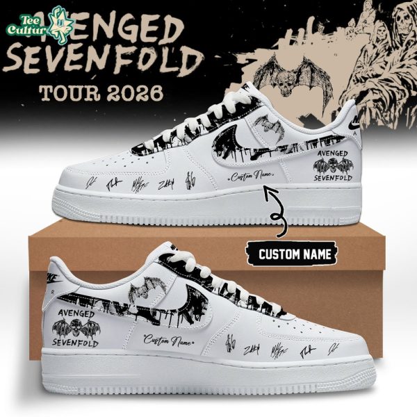Avenged sevenfold WORLD TOUR 2026 Limited Edition Signature - AF1 Shoes