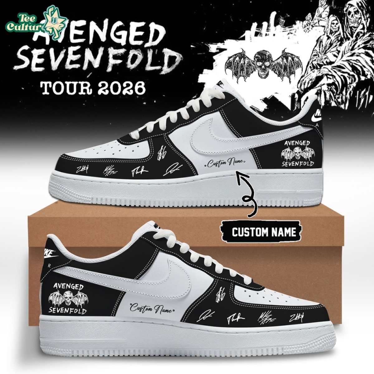 Avenged sevenfold WORLD TOUR 2026 Limited Edition Signature - AF1
