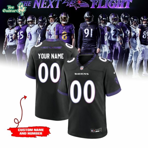 Baltimore Ravens Darkness There And Nothing More 2026 The Next Flight Black Jersey Limited Edition