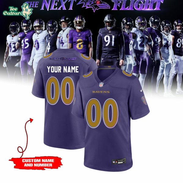 Baltimore Ravens Darkness There And Nothing More 2026 The Next Flight Purple Jersey Limited Edition