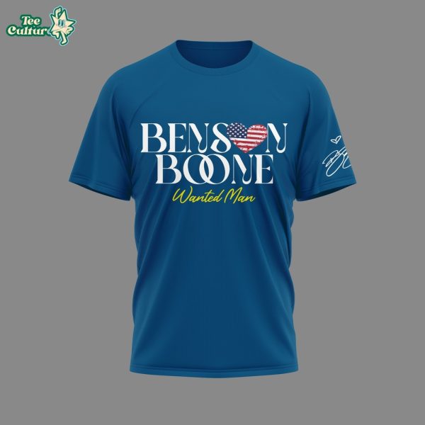 Benson Boone Wanted Man Tour 2026 Shirt by Teesculture.com