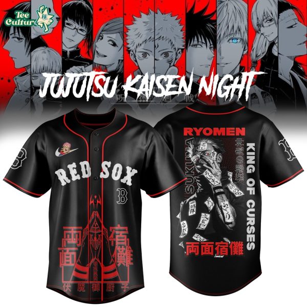 Boston Red Sox x Jujutsu Kaisen Night 2026 Sukuna Anime Collaboration Jersey