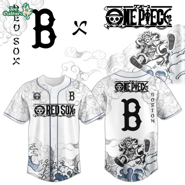 Boston Red Sox x One Piece Jersey 2026 Luffy Gear 5