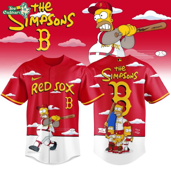 Boston Red Sox x The Simpsons 2026 Limited Edition Baseball Jersey