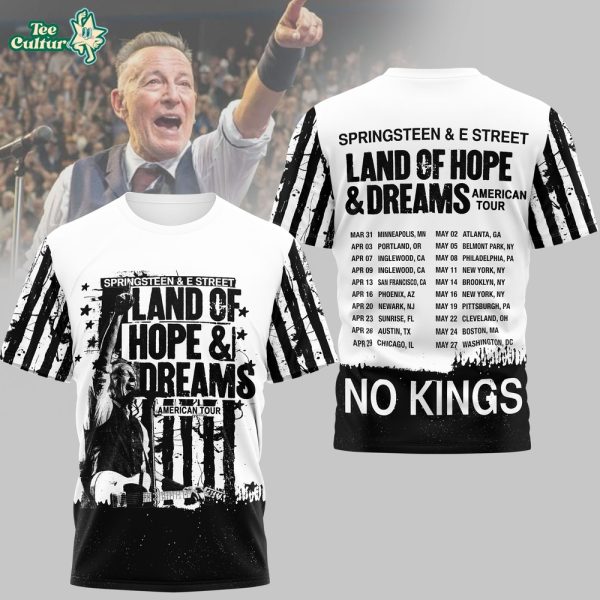 Bruce Springsteen and The E Street Band Land Of Hope and Dreams Tour 2026 Concert Shirt