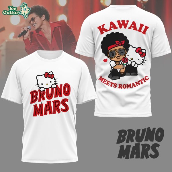 Bruno Mars x Hello Kitty Romantic Crossover Graphic T-Shirt