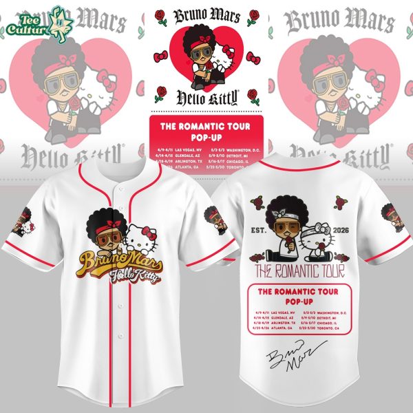 Bruno Mars x Hello Kitty The Romantic Tour Special Jersey
