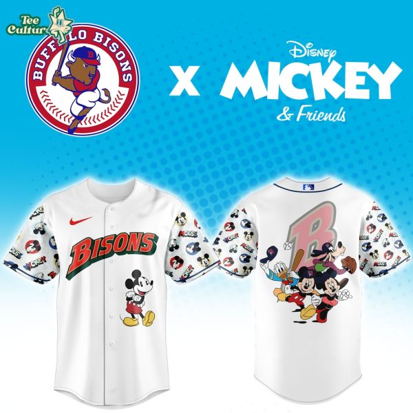 Buffalo Bisons x Mickey Mouse Night Limited Jersey by Teesculture.com