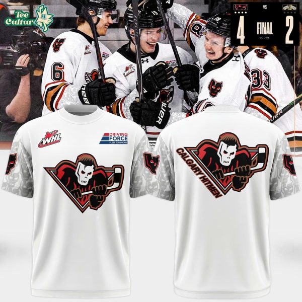 Calgary Hitmen 2026 Premium White Graphic T-Shirt Limited Edition