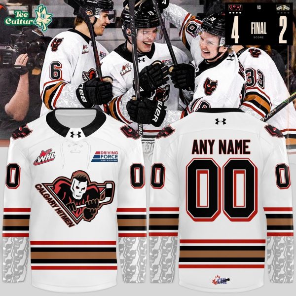 Calgary Hitmen 2026 Premium White Limited Hockey Jersey