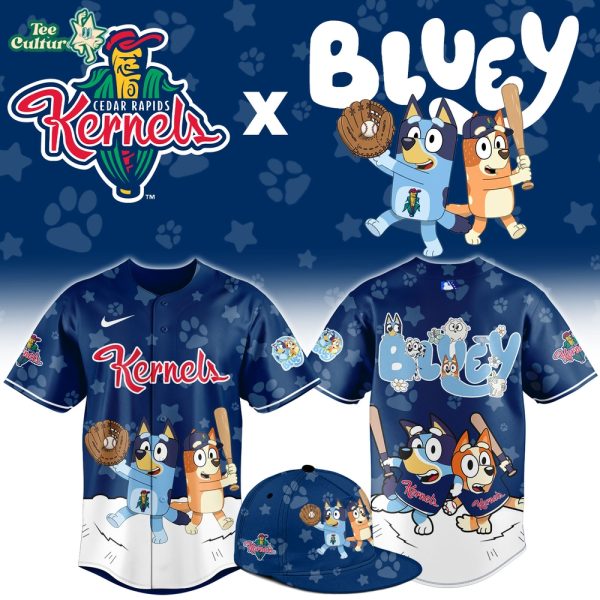 Cedar Rapids Kernels Bluey Night Special Edition Jersey