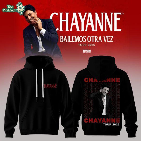 Chayanne Bailemos Otra Vez Tour 2026 Black Hoodie