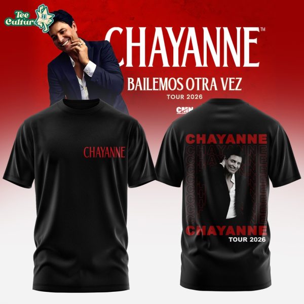 Chayanne Bailemos Otra Vez Tour 2026 Black T-shirt