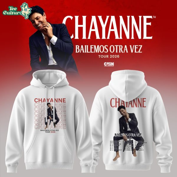Chayanne Bailemos Otra Vez Tour 2026 White Hoodie