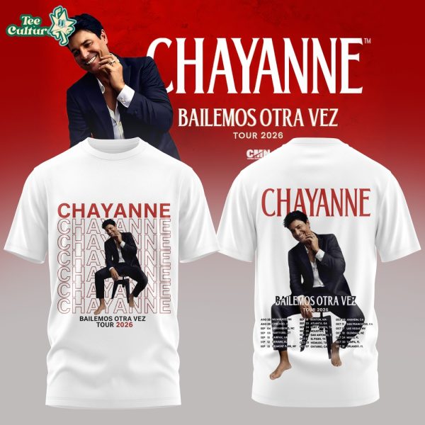 Chayanne Bailemos Otra Vez Tour 2026 White T-shirt