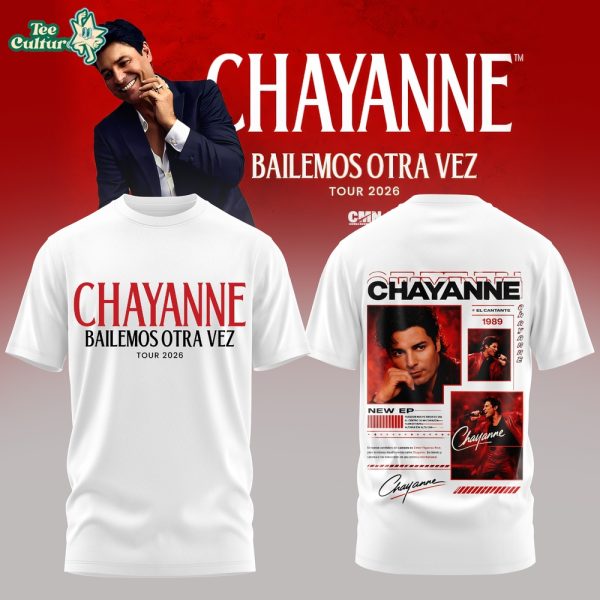 Chayanne Bailemos Otra Vez Tour 2026 White T-shirt V2