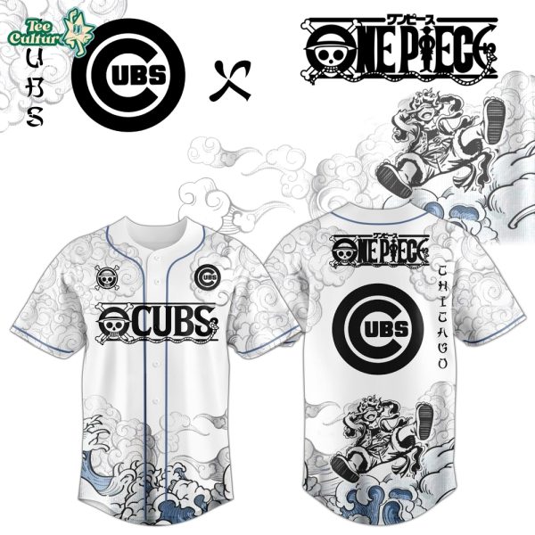 Chicago Cubs x One Piece Jersey 2026 Luffy Gear 5