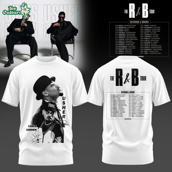 Chris Brown and Usher - The R&B Tour 2026 Tee Ver2