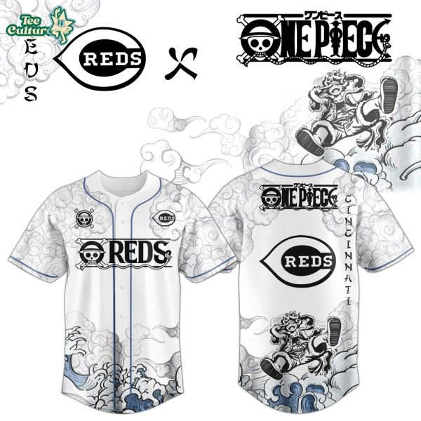 Cincinnati Reds x One Piece Jersey 2026 Luffy Gear 5