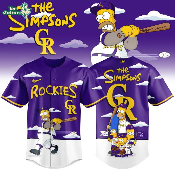 Colorado Rockies x The Simpsons 2026 Limited Edition Baseball Jersey
