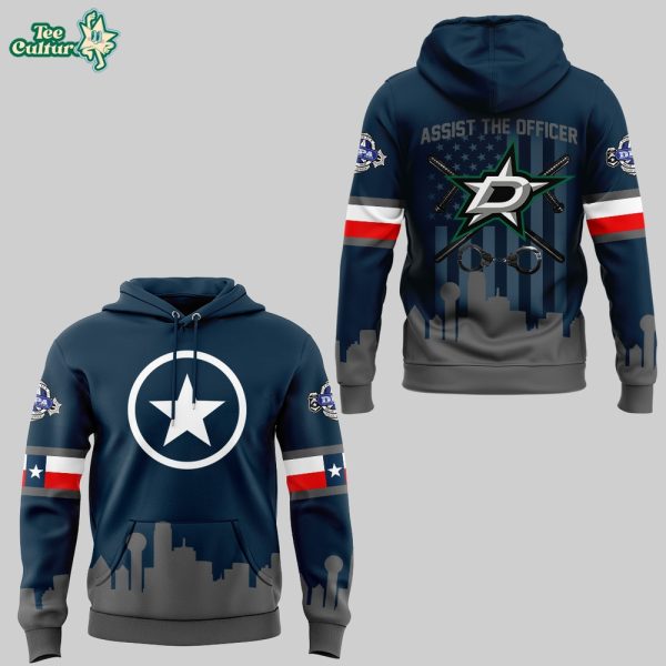Dallas Stars Robo Assist The Officer Fan Hoodie by Teesculture.com