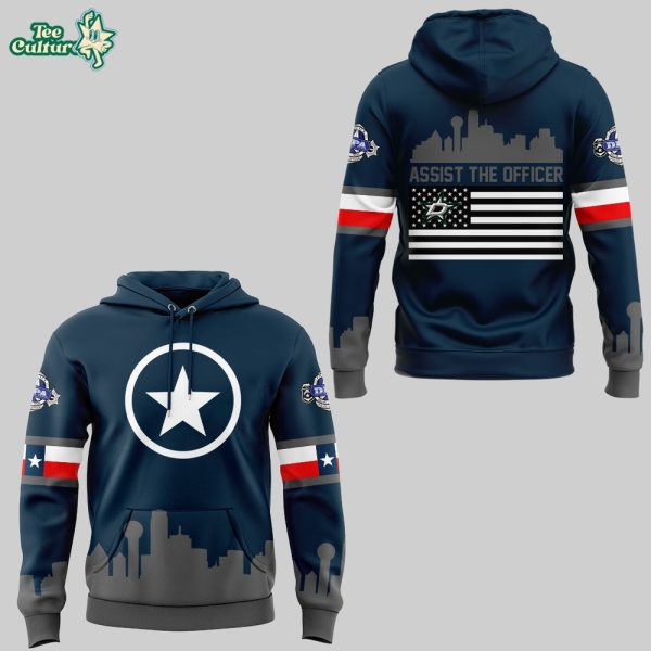 Dallas Stars Robo Assist The Officer Fan Hoodie Version 2 by Teesculture.com