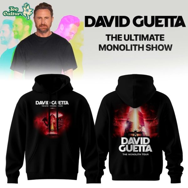 David Guetta The Ultimate Monolith Show 2026 Tour EDM Festival Limited Edition Hoodie