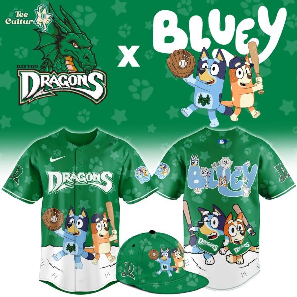 Dayton Dragons x Bluey Night Limited Jersey