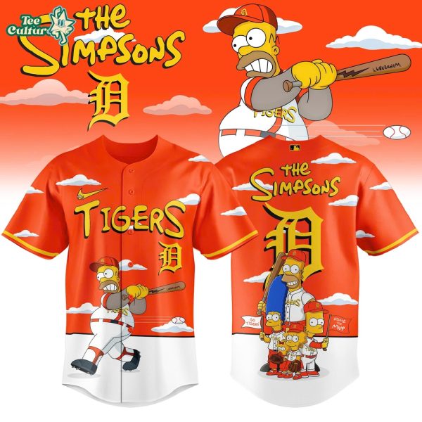 Detroit Tigers x The Simpsons 2026 Limited Edition Baseball Jersey