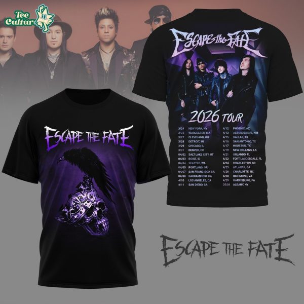 Escape The Fate 2026 Tour Dates Graphic Shirt