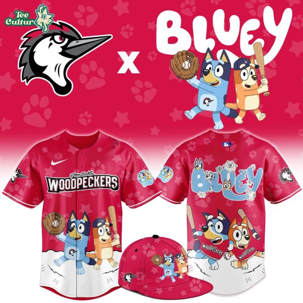Fayetteville Woodpeckers Bluey Night Game Limited Jersey