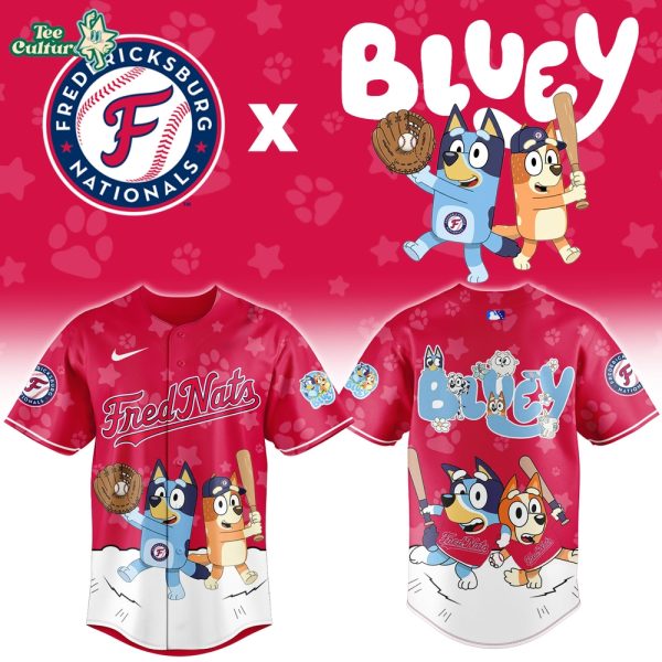 Fredericksburg Nationals Bluey Night Game Limited Jersey by Teesculture.com