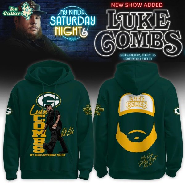 Green Bay Packers x Luke Combs My Kinda Saturday Night Tour 2026 Limited Edition Hoodie V2