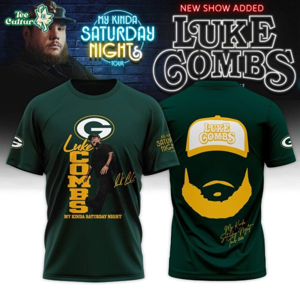 Green Bay Packers x Luke Combs My Kinda Saturday Night Tour 2026 Limited Edition Tshirt