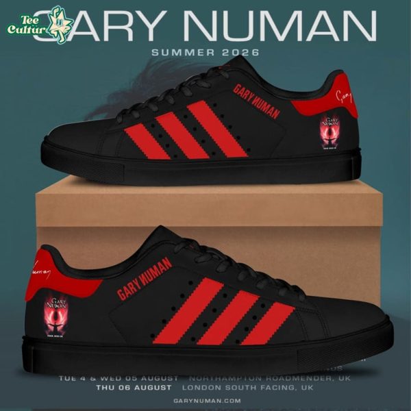 Gary Numan UK Tour 2026 Limited Edition Stan Smith Black Sneakers