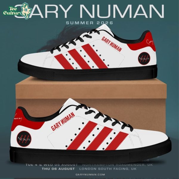 Gary Numan UK Tour 2026 Limited Edition Stan Smith White Sneakers