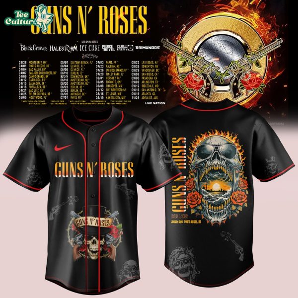 Guns N Roses 2026 Tour Black Premium Jersey Limited Drop