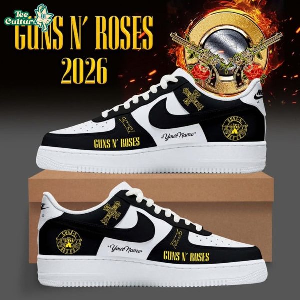 Guns N' Roses Tour UK/EU 2026 Premium Black Sneaker AIR