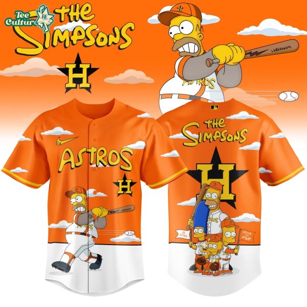 Houston Astros x The Simpsons 2026 Limited Edition Baseball Jersey