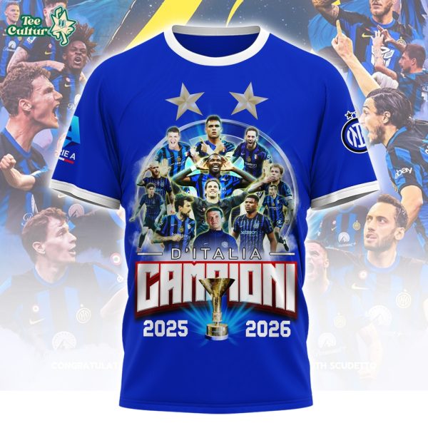 Inter Milan's Serie A Championship Tshirt