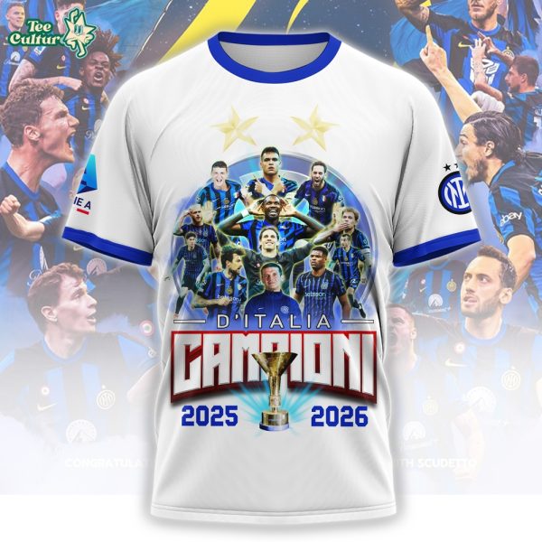 Inter Milans Serie A Championship Tshirt by Teesculture.com