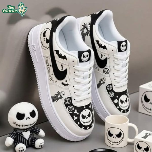 Jack Skellington Nightmare Before Christmas  Casual Sneakers Genuine Leather AF1 Shoes