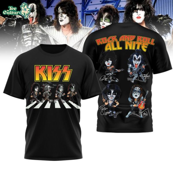KISS Rock And Roll All Nite The beatles Limited Edition 3D Tshirt