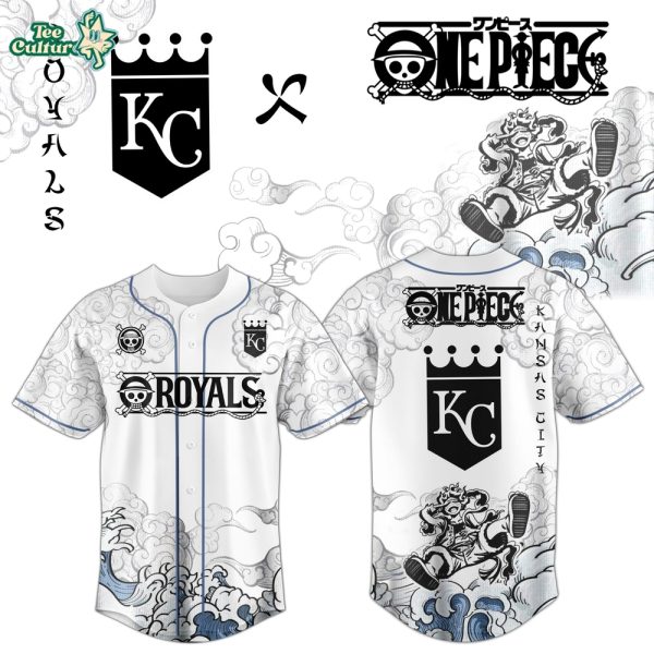 Kansas City Royals x One Piece Jersey 2026 Luffy Gear 5
